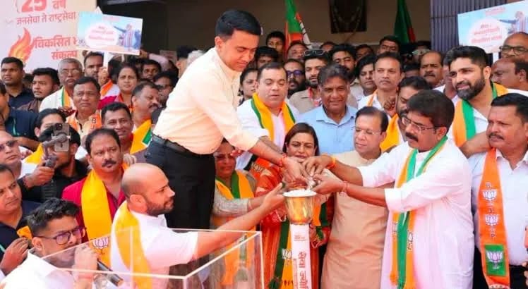 BJP Launches ‘Seva Jyoti Yatra’ in Goa, Signals Early Start to 2027 Poll Campaign