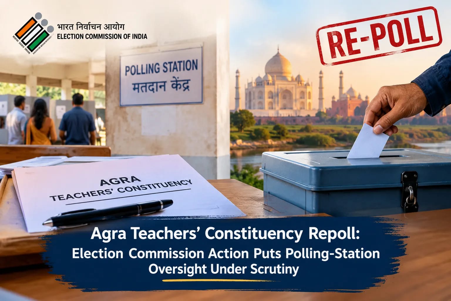 Agra Teachers’ Constituency Repoll: Election Commission Action Puts Polling-Station Oversight Under Scrutiny