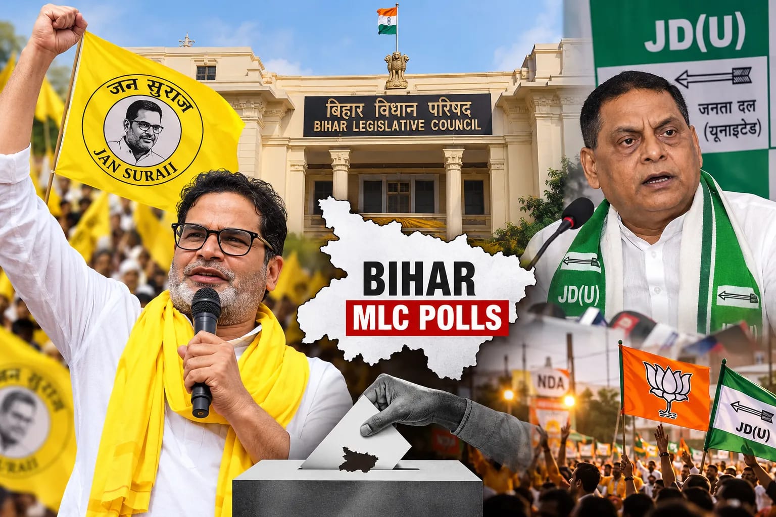 Bihar MLC Polls: Jan Suraaj Party Opens Account, JD(U)'s Neeraj Kumar Wins Patna Graduates Seat as NDA Firms Grip