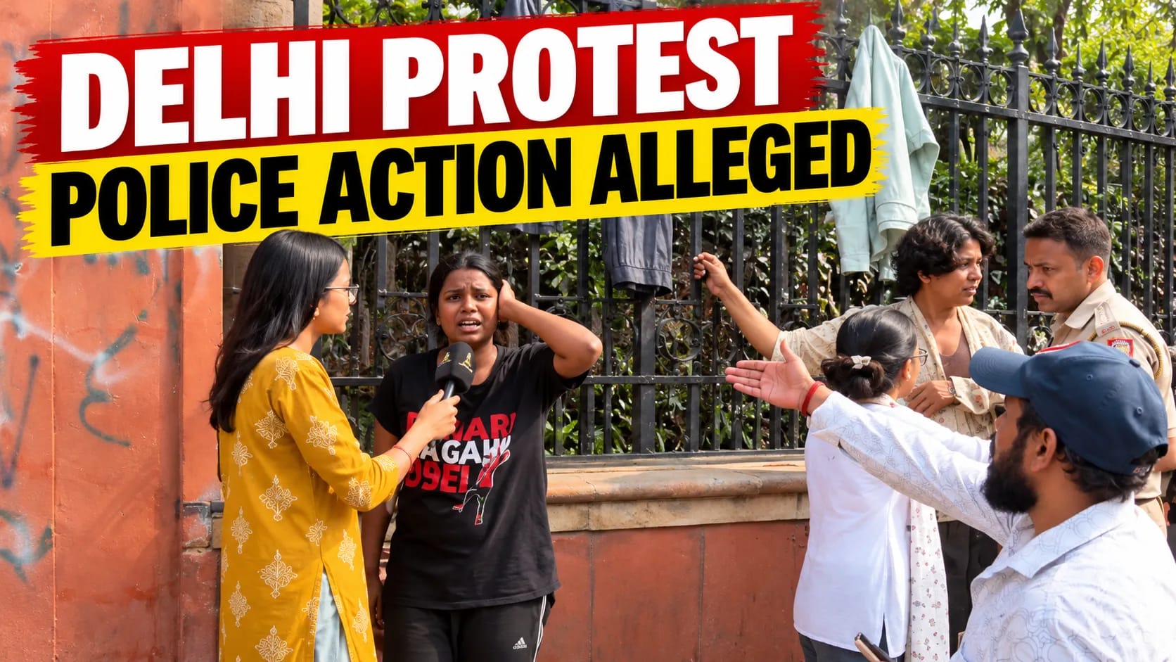 Delhi Protest: Video Captures Altercation Involving Young Protesters