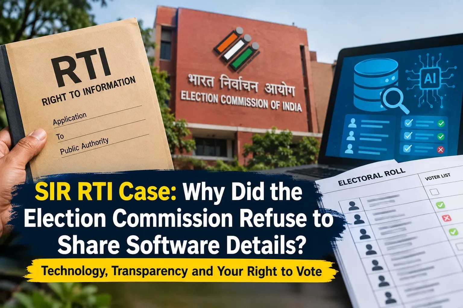 SIR Voter List Row: Why Did the Election Commission Reject an RTI Request About Its Software?
