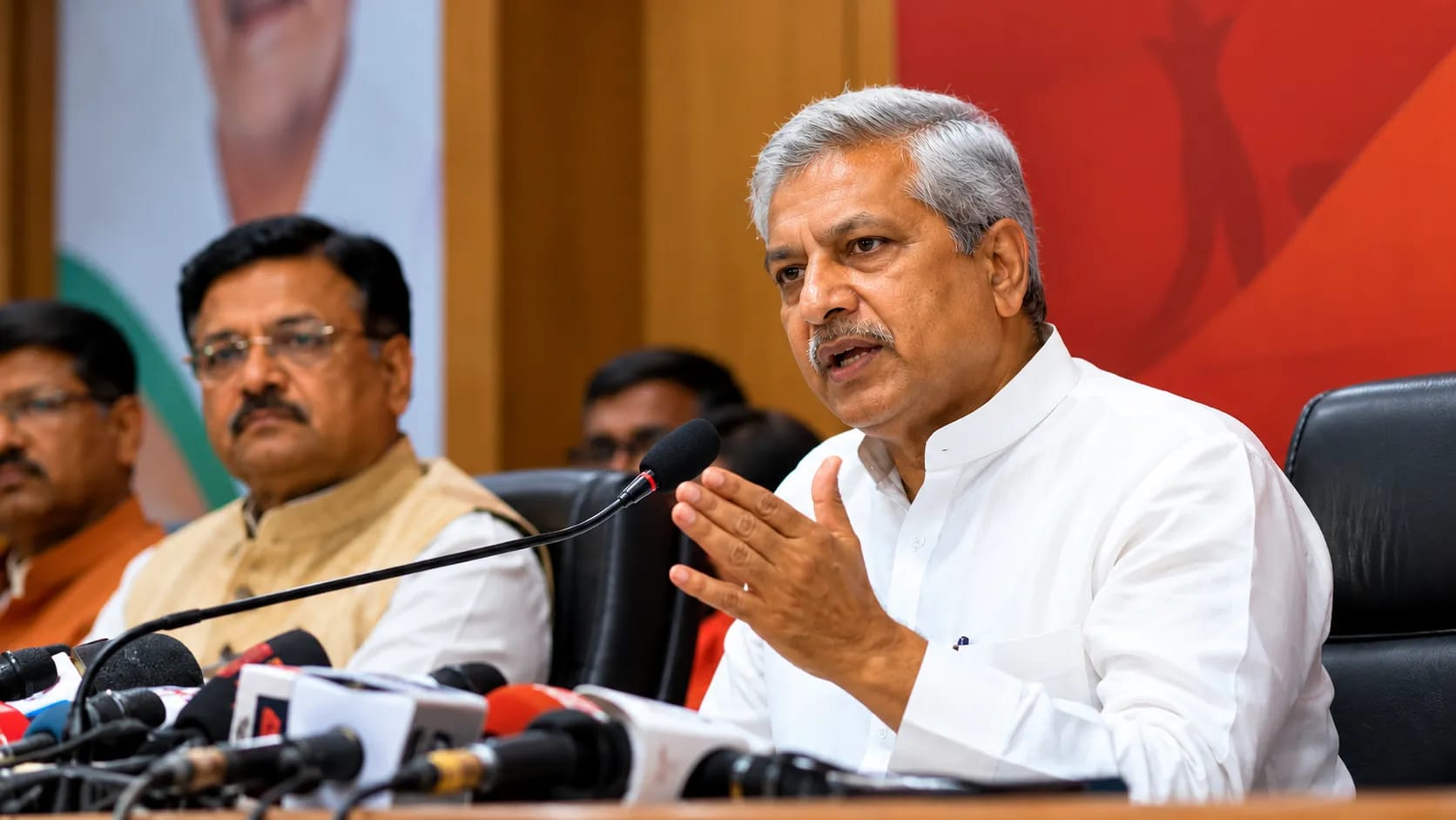 BJP Press Conference: Party Leader Addresses the Media on Political Developments