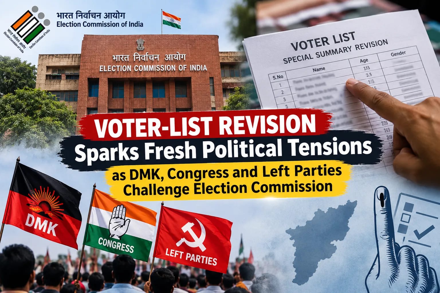 Voter List Revision Row 2026: DMK, Congress and Left Parties Walk Out of Chennai Meeting