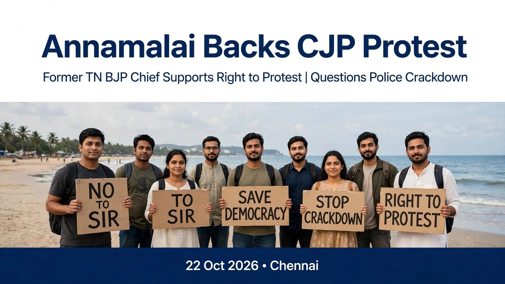 Annamalai Breaks Ranks Backs CJP's Right to Protest, BJP Calls It Double Standards on SIR Annamalai Breaks Ranks Backs CJP's Right to Protest, BJP Calls It Double Standards on SIR