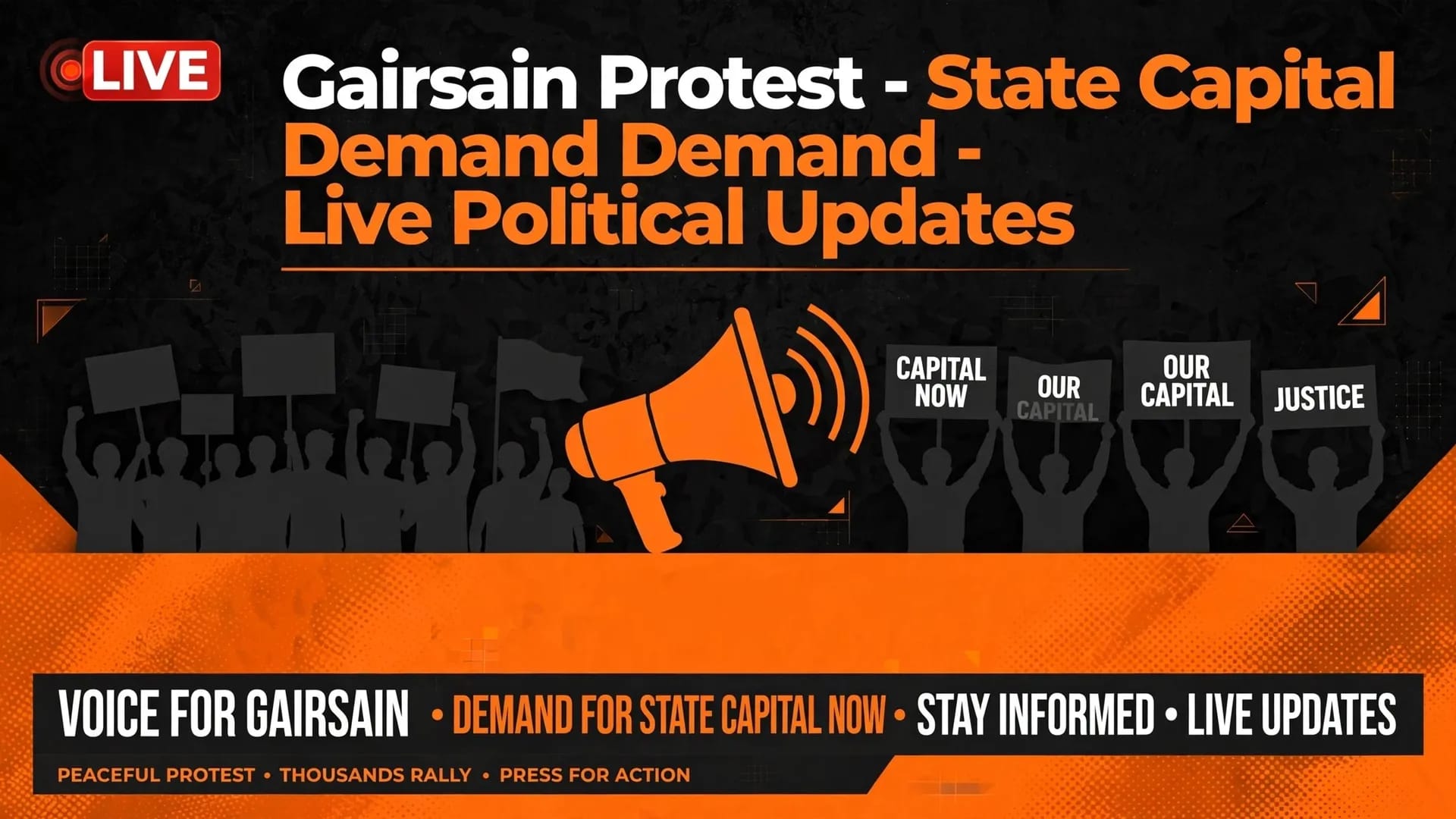 Gairsain Protest 27 October 2026 Demand for Permanent Capital Gairsain Protest 27 October 2026 Demand for Permanent Capital