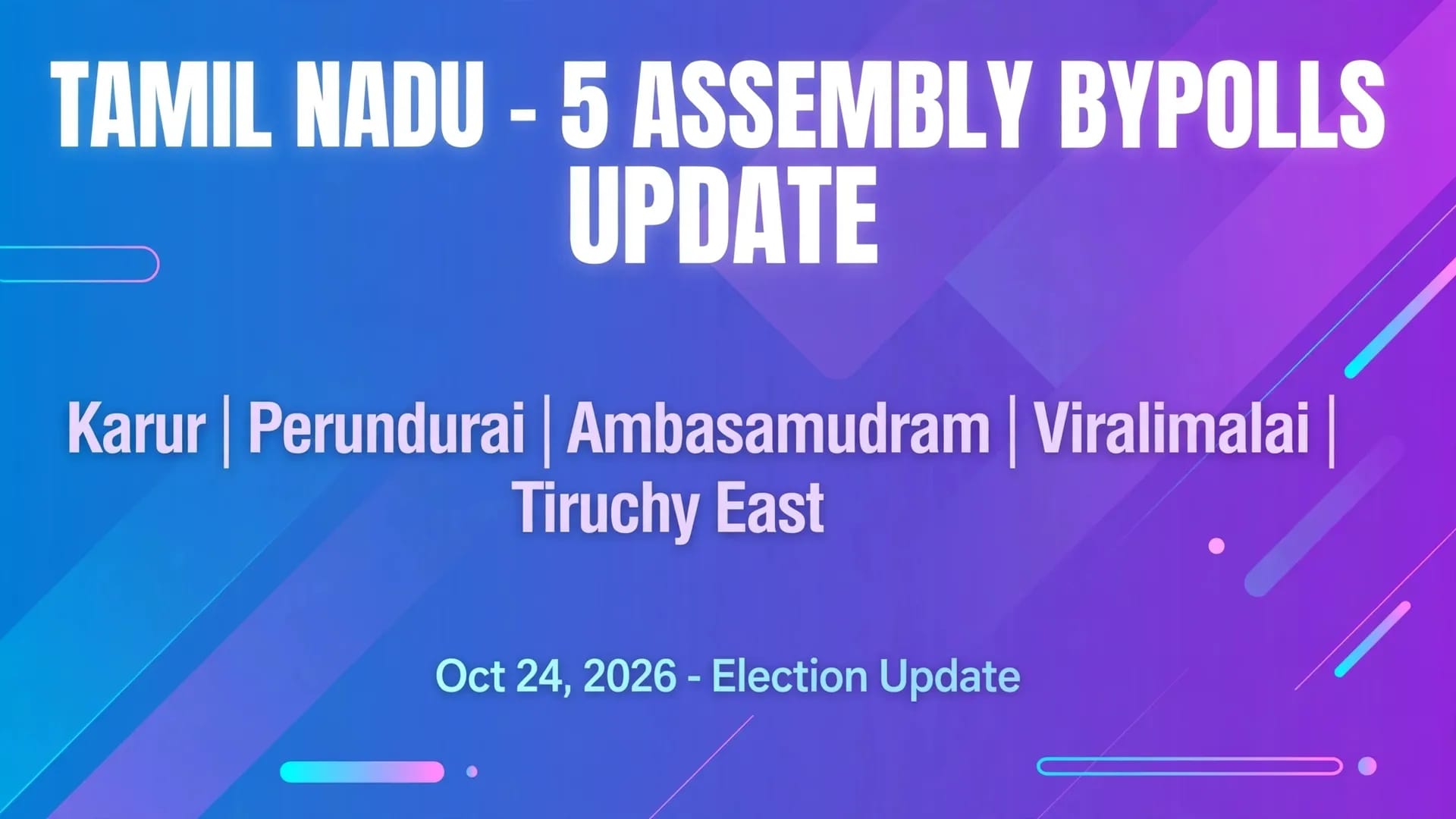 Stalin Directs DMK to Prepare for Five Assembly Bypolls in Tamil Nadu Stalin Directs DMK to Prepare for Five Assembly Bypolls in Tamil Nadu