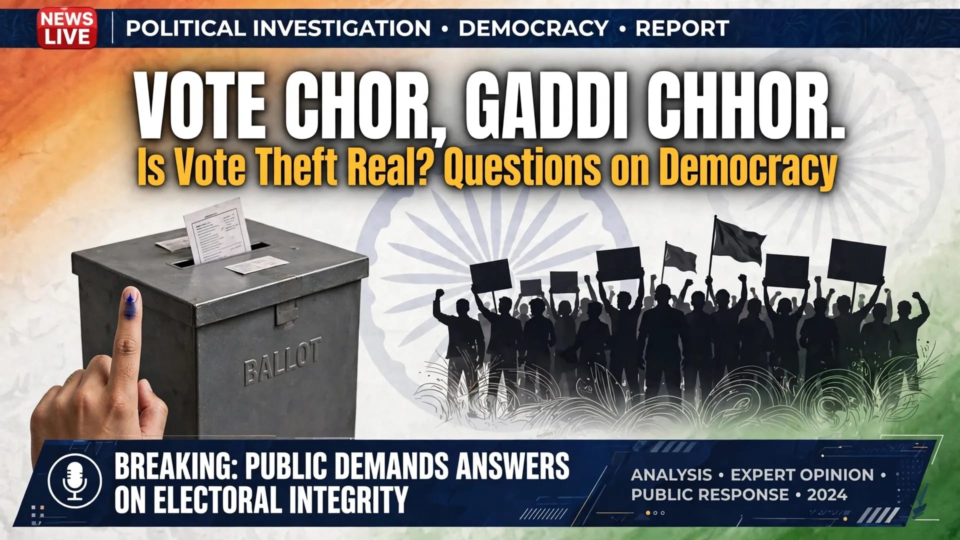 Vote Chor, Gaddi Chhor: What is the Truth Behind Vote Theft Allegations Vote Chor, Gaddi Chhor: What is the Truth Behind Vote Theft Allegations